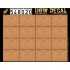 1/48 Natural Tone Light Wood Grain Transparent Decals (16pcs,  A5 Sheet)     