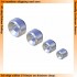 Silver Dual-Pipe II (Diameter: 2.5mm, Inner Diameter: 1.2mm, Length: 2mm) 20pcs