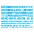 EXP Decal Alphabet 01 Sky Blue 