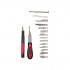 Hobby Knife Set (12 blades, 2 handles, 1 tweezers, 1 screwdriver)