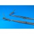 Slide Lock Tweezers (2pcs: curved tip and straight tip)