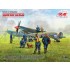 1/48 WWII RAF Airfield Spitfire IX, VII, Pilots & Ground Personnel (3 kits & 7 figures)