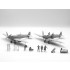 1/48 WWII RAF Airfield Spitfire IX, VII, Pilots & Ground Personnel (3 kits & 7 figures)