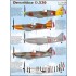 Decals for 1/48 Dewoitine D.520 Fighter Aircraft