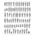 1/400 20th Century Civil Ship Passengers & Crew (85 figures)