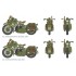 1/35 WWII US Motorcycles x2, D-Day series (with 2 figures)