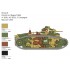 1/56 WWII French/German Char B1 Bis (28mm) w/3 Figures