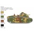 1/56 WWII French/German Char B1 Bis (28mm) w/3 Figures