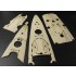 1/350 WWII DKM Bismarck Wooden Deck for Tamiya kit
