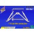 1/32 General Dynamics F-16 Fighting Falcon Light Main Landing Gear for Tamiya kits (White metal)