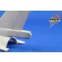 1/48 F-16A/B MLU Vertical Tail Set for Kinetic kits