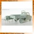 1/35 Borgward Goliath F.400 Three-wheeled Flatbed Truck with Funeral Cargo (Resin kit)