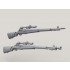 1/35 M1D Sniper Garand set (3x Basic M1D, 2x Flash Hider Version w/5x M84 Scopes)