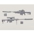 1/35 Barrett M107 Sniper Rifle w/QDL Suppressor set (2 Bodies and Accessories)