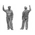 1/72 WWII US Bomber Pilot & Crew on the Ground (2 figures)