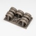 1/35 T-55 Burnt Road Wheel and Axle Set