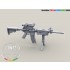 1/35 US Army M4 Carbine w/Rail Interface System Without RAS Picatinny Rail Cover