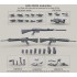 1/35 US Navy/SOF Mk.12 Mod 0/1 Special Purpose Rifle (SPR) - Resin Parts