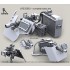 1/35 M134D Minigun w/M89A Surefire HellFighter Mount Assembly GPK Shield (Window)