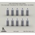 1/35 Plastic Water Bottles (10pcs, by Transparent Resin)
