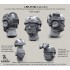 1/35 Airframe Helmet Set without Helmet Cover & Head (6 sets)