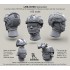 1/35 Airframe Helmet Set with Helmet Cover & without Head (6 sets)
