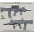 1/35 L85A2 SAS CQB with Elcan Specter OS 4x Scope and Silencer (6 sets)