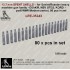 1/35 12.7mm SPENT SHELLS (80pcs) for Soviet/Russian Heavy Machine Gun DShKM/NSV UTES/KORD