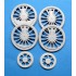 1/35 Drive Wheels for Trumpeter BR86 Locomotive (8pcs w/Optional Free Axle Wheels)