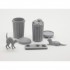 1/35 Garbage Cans and Cats