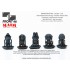 1/16 Schwabenland Army Tanker Head Set (5pcs)