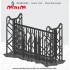 1/24 Steel Barricade (Dimensions: 72mm x 42mm)