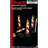 1/24 Road Construction Signs #Red Version (5pcs, resin & decals)