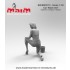 1/32 Car Wash Girl - Kneeling with Spinge (1 figure,3D printed soft resin)