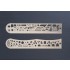 Photo-Etched Template/Scale Ruler (for 1/48&1/35 scales)/Saws (straight&curved) [2in1]