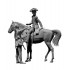 1/35 Indian Wars Series - Enemy Movement Report, XVIII Century #3 (2 figure, 1 horse)
