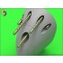 1/32 P-38 Lightning Early Armament (.50 cal w/Drilled Cooling Jackets & 20mm Cannon Tips)
