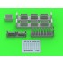 1/35 M1 Ammunition Cans for Browning M1919 (6pcs) OPENED