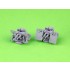 1/200 IJN Type 96 25mm Twin Mount Early with Open Ring Sights (4pcs)