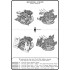 1/200 IJN Type 96 25mm Triple Mount Early with Open Ring Sights (4pcs)