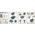 1/350 USN 40mm/56 Bofors Quadruple Mount Ver.1 with Mk-51 Director (6pcs)