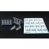 1/48 UH-60 Black Hawk Cabin Seatbelt Decals for 15 Seats