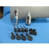 1/48 Boeing B-17 Flying Fortress Turbochargers Set for Revell/Monogram kits
