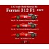 1/43 Multi-Material: Ferrari 312F1 '67 Ver.B Rd.5 French 2/Rd.6 British 8/Rd.7 German 8