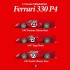 1/12 Full Detail Kit: Ferrari 330P4 [Open Top] Ver.C '67 Sarthe 24h Race #20 CA/NV