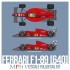 1/12 Ferrari F1-89 (640) Ver.A : Early Type 1989 Rd.1 Brazilian GP Winner #27 #28