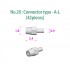 Metal Rivets Series No.20: Connector type-A-L (42pcs)