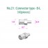 Metal Rivets Series No.21: Connector type-B-L (42pcs)