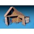 1/35 Shed with Wooden Fence (Size L x H x W: 269mm x 200mm x 165mm)