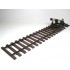 1/35 Railway Track with Dead End [European Gauge] (Length: 342mm)